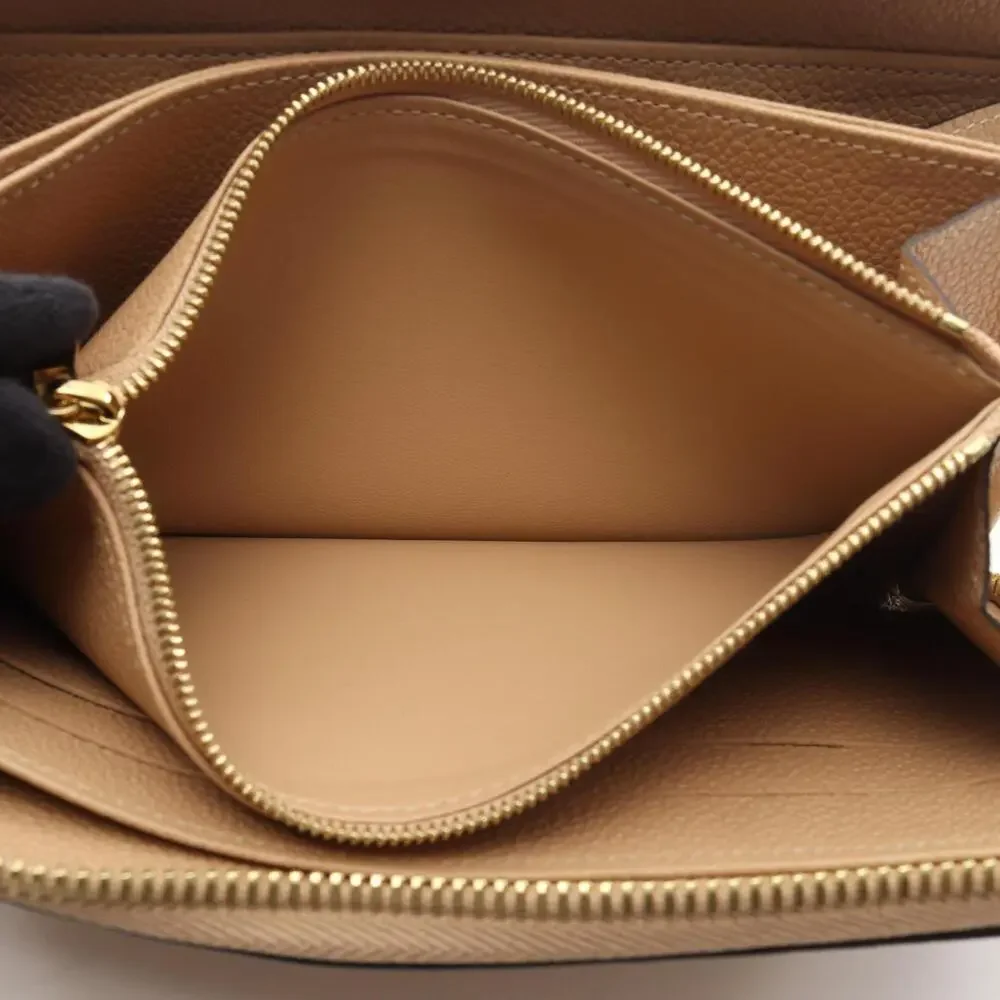 Louis Vuitton Beige Monogram Zip Wallet
